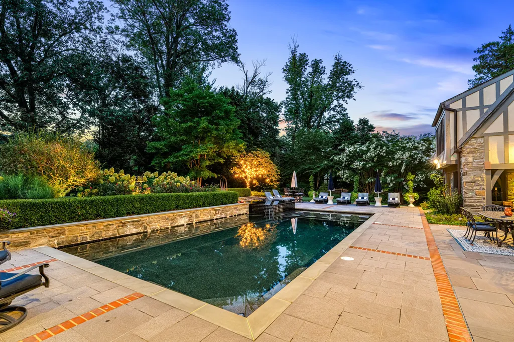 1 Blakeley Road Home in Haverford, Pennsylvania. Step into the elegance of the 1930s with this captivating residence nestled in the sought-after Merion Golf neighborhood. Meticulously renovated with sophistication, the home boasts beautiful materials, exquisite craftsmanship, and luminous designs throughout. 