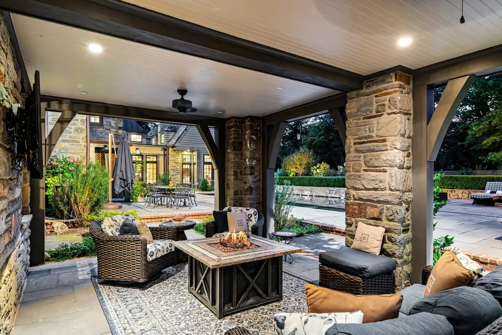 1 Blakeley Road Home in Haverford, Pennsylvania. Step into the elegance of the 1930s with this captivating residence nestled in the sought-after Merion Golf neighborhood. Meticulously renovated with sophistication, the home boasts beautiful materials, exquisite craftsmanship, and luminous designs throughout. 