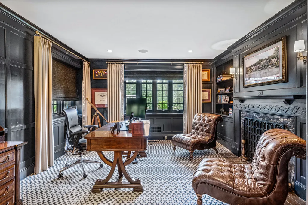 1 Blakeley Road Home in Haverford, Pennsylvania. Step into the elegance of the 1930s with this captivating residence nestled in the sought-after Merion Golf neighborhood. Meticulously renovated with sophistication, the home boasts beautiful materials, exquisite craftsmanship, and luminous designs throughout. 