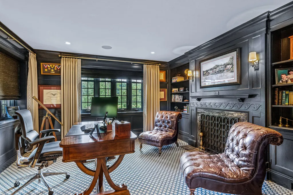 1 Blakeley Road Home in Haverford, Pennsylvania. Step into the elegance of the 1930s with this captivating residence nestled in the sought-after Merion Golf neighborhood. Meticulously renovated with sophistication, the home boasts beautiful materials, exquisite craftsmanship, and luminous designs throughout. 