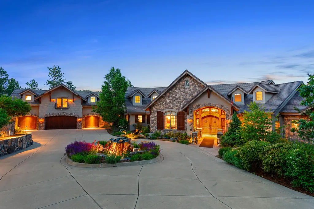 102 Coulter Place Home in Castle Rock, Colorado. Discover the elegance and serenity of 102 Coulter Place, a magnificent 4-bed, 8-bath custom home situated in the highly sought-after Village at Castle Pines. Nestled on a quiet cul-de-sac and overlooking the 1st green of Castle Pines Golf Club, this stately residence offers unparalleled golf course views from 7 patios and decks. 
