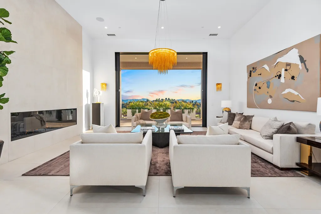 1856 Dawn Meadow Street Home in Thousand Oaks, California. Discover the pinnacle of luxury living in this newly constructed contemporary masterpiece nestled in North Ranch's High Country section. With 11,000 square feet of single-story opulence, this 6-bedroom, 9-bathroom home features a theater, wine wall, game room, and more. 