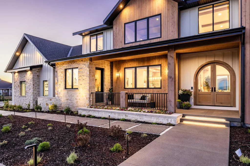 186 West Lazy Acres Lane Home in Kamas, Utah. Step into luxury living with this stunning 2022-built Park City Showcase home nestled on over 1.2 acres in Lazy Acres Ranch Estates. Crafted by Jana Gough Interiors and renowned Gough Contracting, this masterpiece offers exceptional finishes throughout.