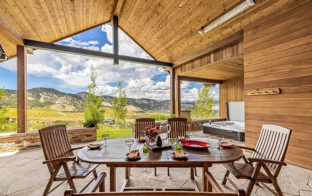 2445 Frost Creek Drive Home in Eagle, Colorado. Discover the epitome of elegant mountain living in this custom-designed Frost Creek home. Perched on the highest point, this exquisite residence offers 360-degree views of the private Club of Frost Creek and Brush Creek Valley.