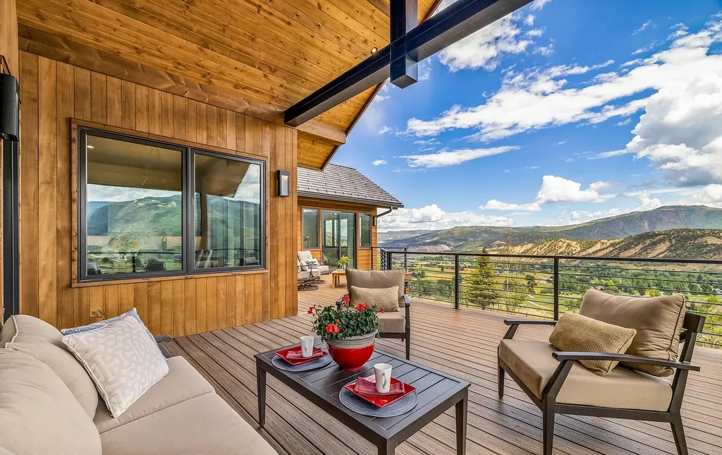 2445 Frost Creek Drive Home in Eagle, Colorado. Discover the epitome of elegant mountain living in this custom-designed Frost Creek home. Perched on the highest point, this exquisite residence offers 360-degree views of the private Club of Frost Creek and Brush Creek Valley.