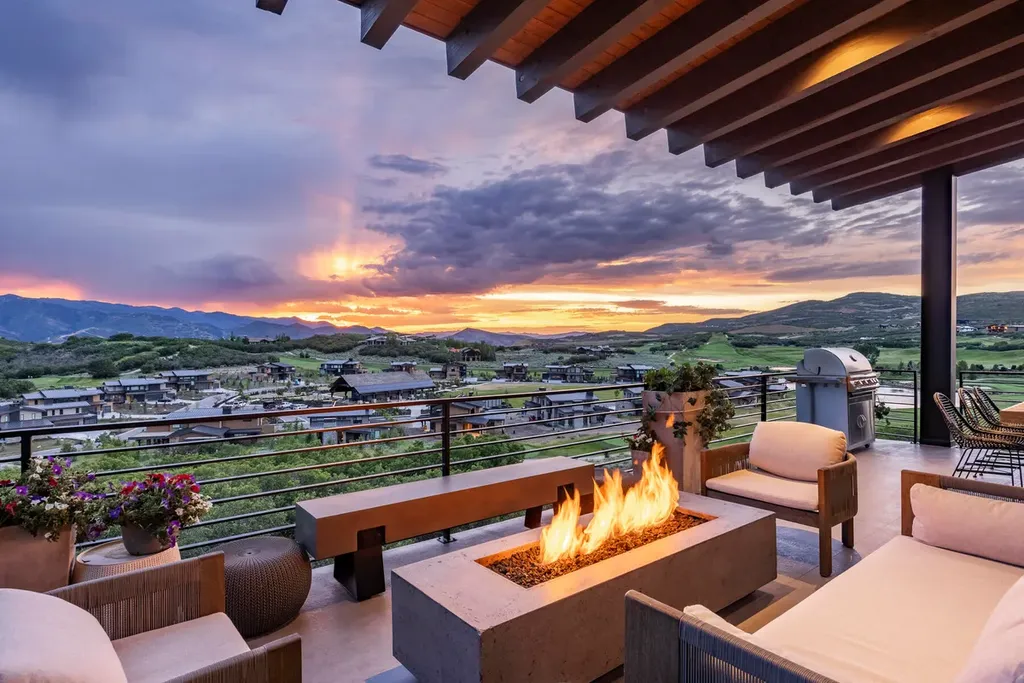 2645 E Shadow Ridge Circle Home in Heber, Utah. Experience the epitome of luxury living in the heart of Tuhaye with this stunning new build that awaits your immediate move-in. This extraordinary residence boasts a meticulously crafted and expansive floor plan, showcasing over 1,500 sqft of deck and patio spaces that invite you to savor the surrounding beauty
