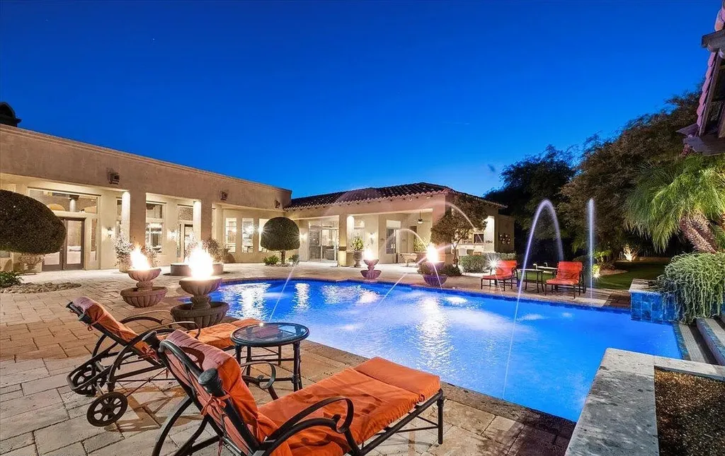 27631 North 68th Place Home in Scottsdale, Arizona. Immerse yourself in luxury and seclusion at this Saguaro Estate home, located on an expansive 2.5-acre lot. With over $1 million invested in the amenities, this home has everything you need to relax and entertain in style.