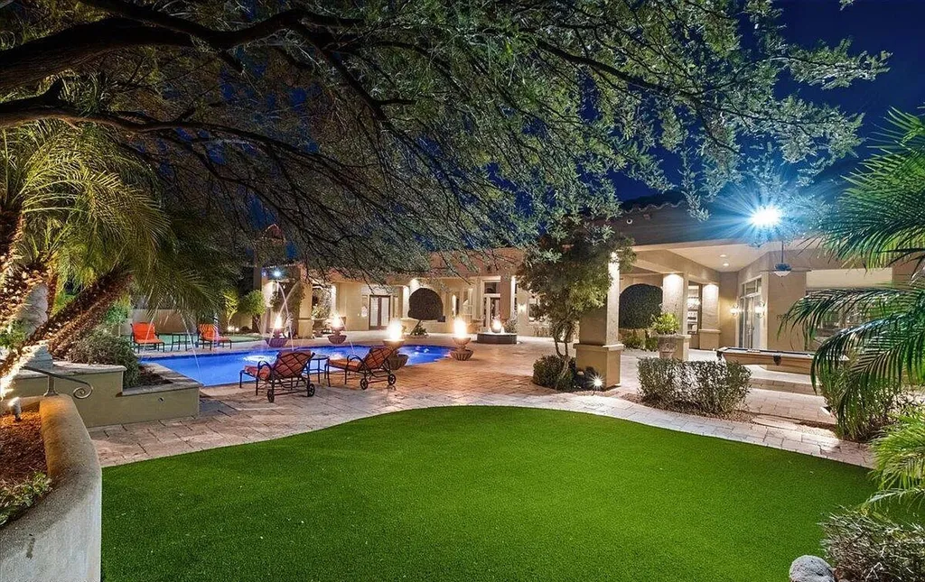 27631 North 68th Place Home in Scottsdale, Arizona. Immerse yourself in luxury and seclusion at this Saguaro Estate home, located on an expansive 2.5-acre lot. With over $1 million invested in the amenities, this home has everything you need to relax and entertain in style.