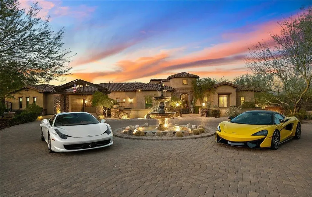27631 North 68th Place Home in Scottsdale, Arizona. Immerse yourself in luxury and seclusion at this Saguaro Estate home, located on an expansive 2.5-acre lot. With over $1 million invested in the amenities, this home has everything you need to relax and entertain in style.