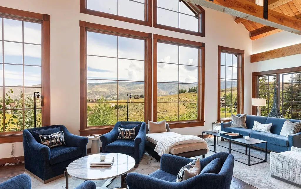 520 Old Creamery Road Home in Edwards, Colorado. Little Bear is a sprawling mountain estate spanning over three acres of Colorado canvas. The property is a true ode to nature, showcasing Colorado's beauty with its mature mountain landscaping, charming gardens, and a curated wildflower garden along the main drive.