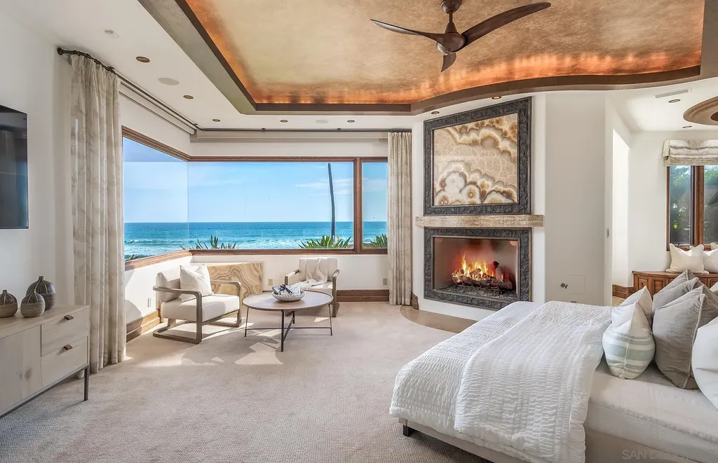 5305 Carlsbad Boulevard Home in Carlsbad, California. Experience the epitome of Southern California coastal living on this extraordinary 1.5-acre oceanfront property. With 165 feet of pristine coastline, panoramic Pacific Ocean views, private beach access, and stunning outdoor spaces, this 5-bedroom estate offers unparalleled luxury.
