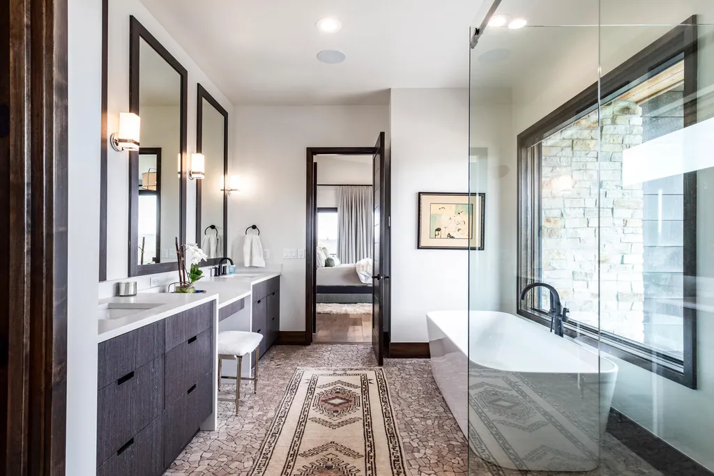 6110 E Blue Wing Loop Home in Kamas, Utah. Immerse yourself in the grandeur of Utah's natural beauty at 6110 E Blue Wing in Victory Ranch. This modern mountain home offers breathtaking 180° views of mountains, Deer Valley ski resort, and rock cliffs from every room.