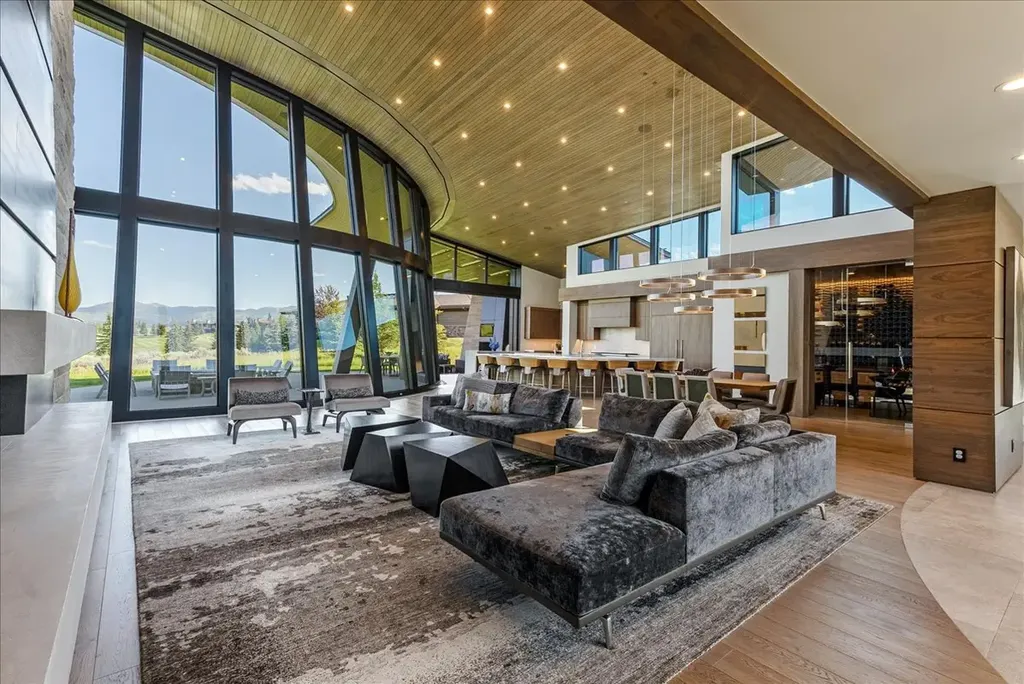 800 Hollyhock Street 142 Home in Park City, Utah. Indulge in the essence of opulent living as you step into this meticulously designed single-level haven, gracing the 7th hole of the renowned Glenwild Golf Course. Crafted by the visionary architect Michael Upwall and impeccably executed by Hess Construction, this brand-new residence epitomizes the art of effortless living.