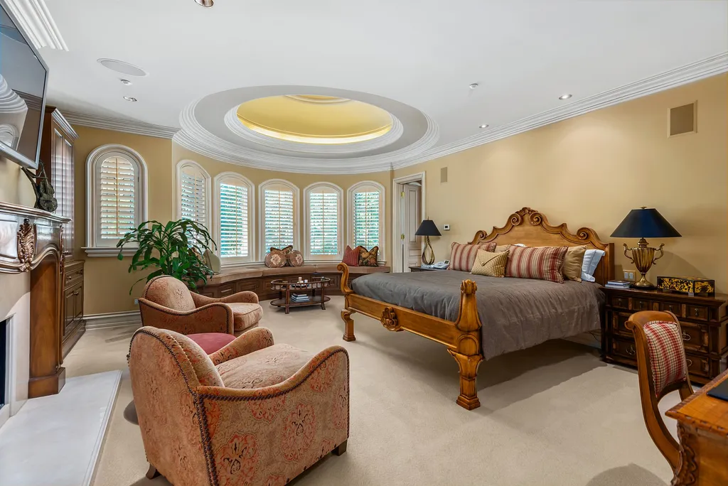 997 Brook Meadow Court Home in Westlake Village, California. Experience the epitome of luxury in this French country masterpiece located in the prestigious North Ranch Country Club Estates. Designed by renowned architect Ron Firestone, this iconic estate features a grand entry, theater, elevator, formal dining, bonus room, wine cellar, and a stunning primary suite. 