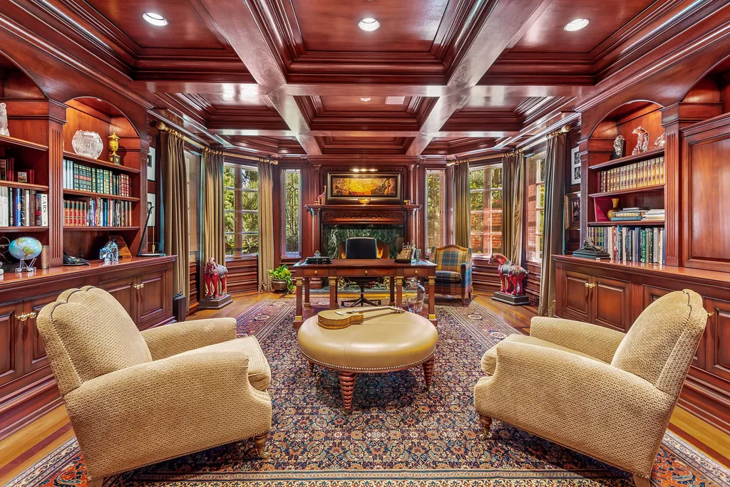 997 Brook Meadow Court Home in Westlake Village, California. Experience the epitome of luxury in this French country masterpiece located in the prestigious North Ranch Country Club Estates. Designed by renowned architect Ron Firestone, this iconic estate features a grand entry, theater, elevator, formal dining, bonus room, wine cellar, and a stunning primary suite. 