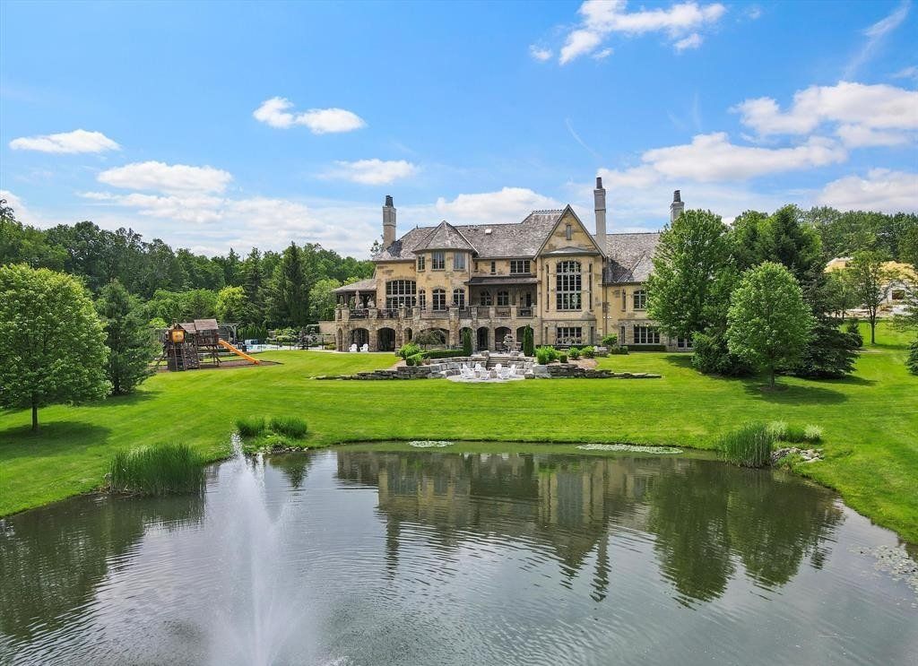 Captivating Entertainment Haven: Normandy French Tudor Estate on the Market for $6.999 Million in Michigan