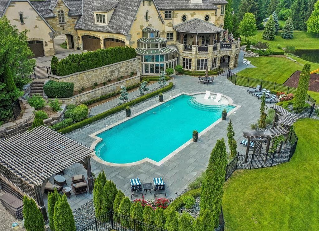 Captivating Entertainment Haven: Normandy French Tudor Estate on the Market for $6.999 Million in Michigan