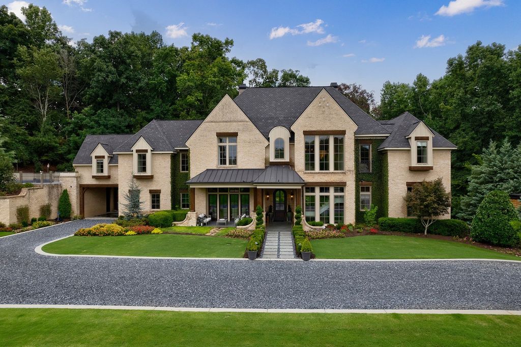 French Country Estate Seamlessly Integrates Style, Privacy, and Flexibility in Johns Creek, Georgia Listed at $3.45 Million