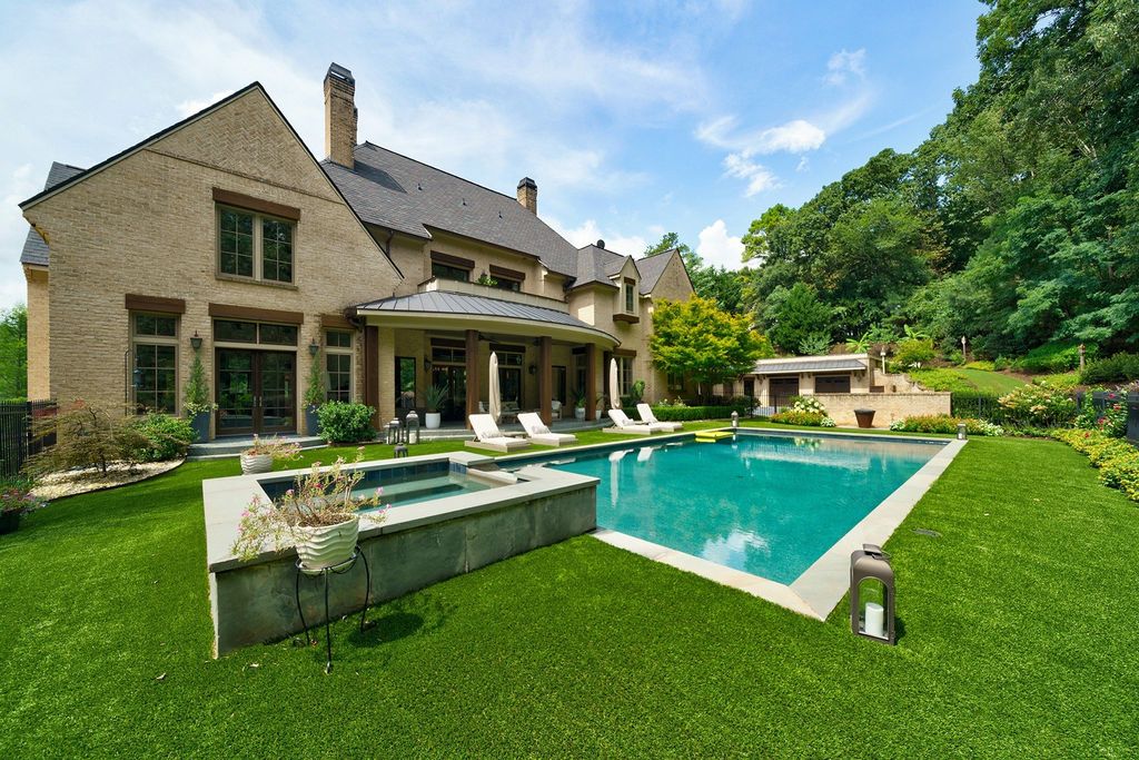 French Country Estate Seamlessly Integrates Style, Privacy, and Flexibility in Johns Creek, Georgia Listed at $3.45 Million