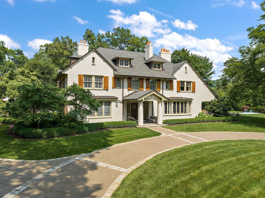 Harmonizing Timeless Charm with Modern Elegance: A French Tudor Masterpiece in Sewickley, Pennsylvania, Offered at $4.75 Million