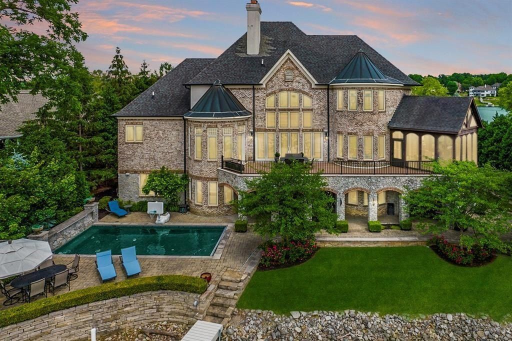 Impeccable Waterfront Estate with Mesmerizing 360-Degree Views in McCordsville, Indiana Listed at $2.7 Million