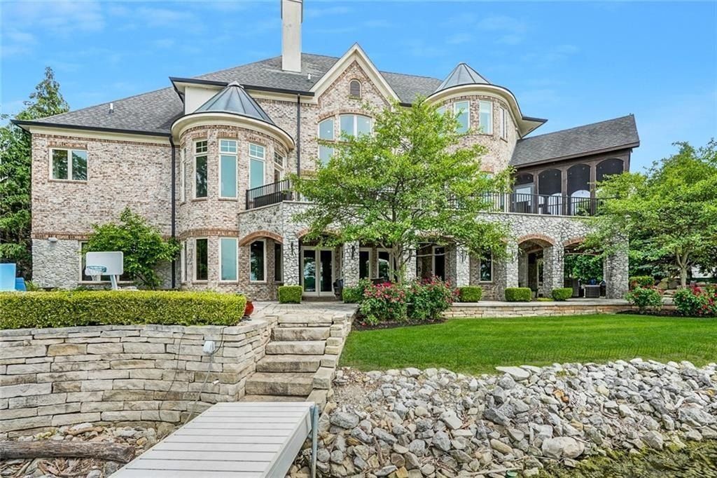 Impeccable Waterfront Estate with Mesmerizing 360-Degree Views in McCordsville, Indiana Listed at $2.7 Million