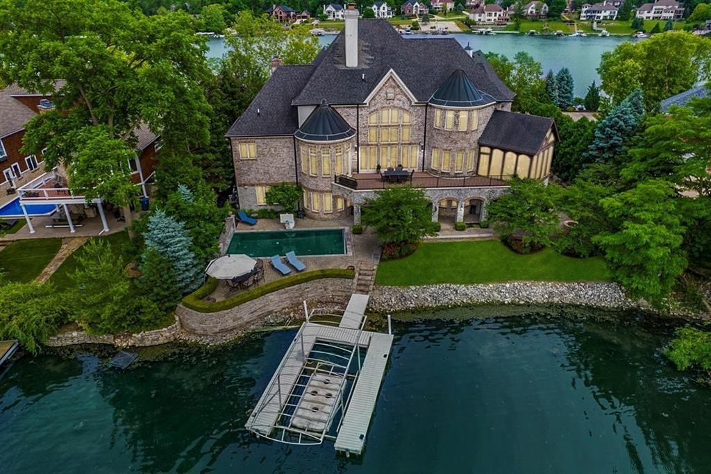Impeccable Waterfront Estate with Mesmerizing 360-Degree Views in McCordsville, Indiana Listed at $2.7 Million