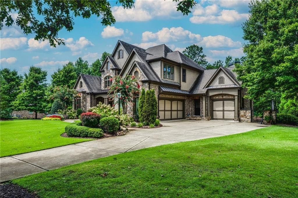 Luxurious Home Offering an Enchanting Ambiance by the Lakeside in Acworth, Georgia Priced at $2 Million