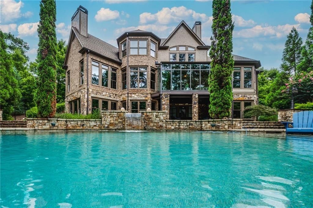 Luxurious Home Offering an Enchanting Ambiance by the Lakeside in Acworth, Georgia Priced at $2 Million