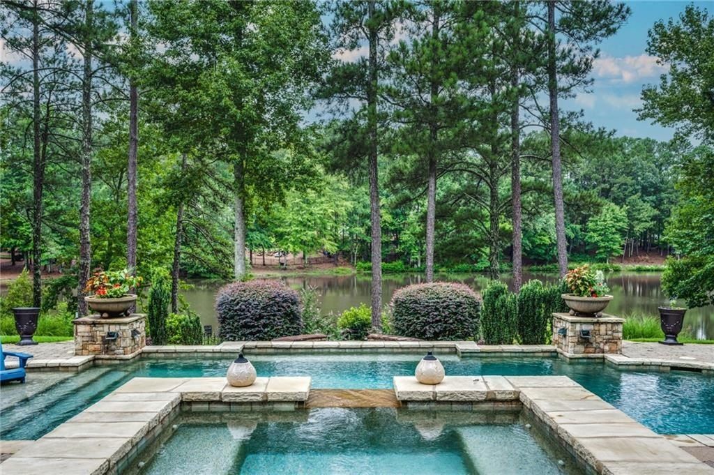 Luxurious Home Offering an Enchanting Ambiance by the Lakeside in Acworth, Georgia Priced at $2 Million