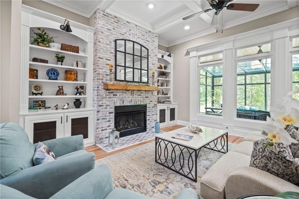 Luxurious Home Offering an Enchanting Ambiance by the Lakeside in Acworth, Georgia Priced at $2 Million