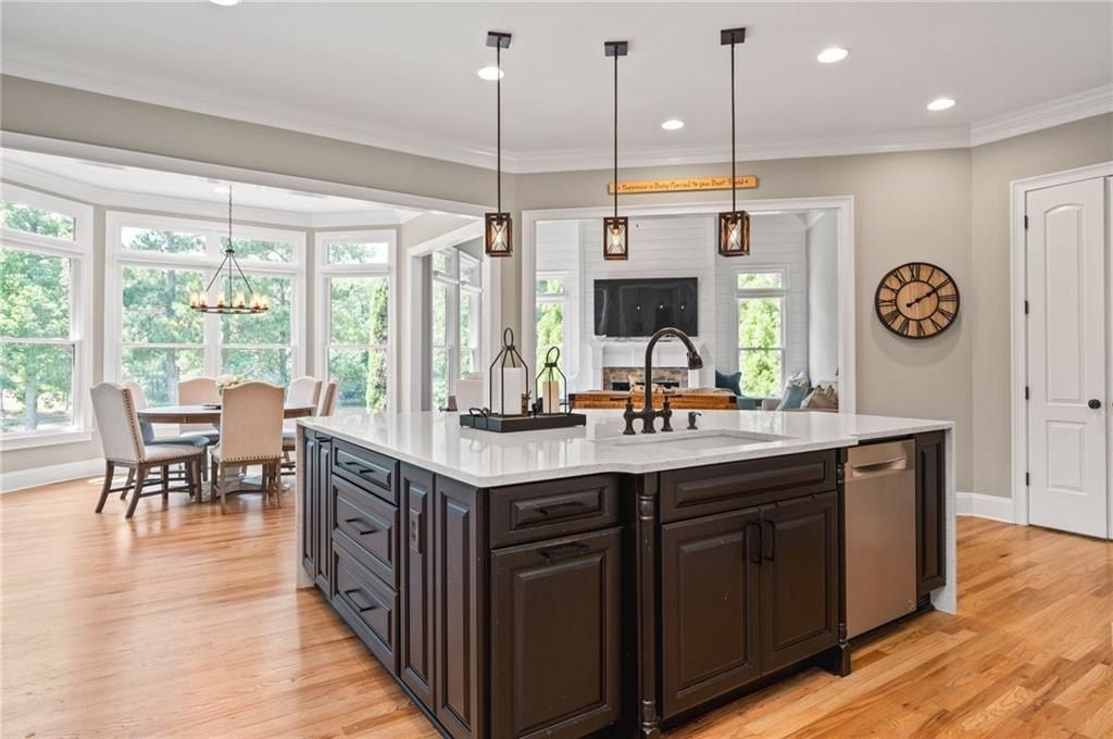 Luxurious Home Offering an Enchanting Ambiance by the Lakeside in Acworth, Georgia Priced at $2 Million