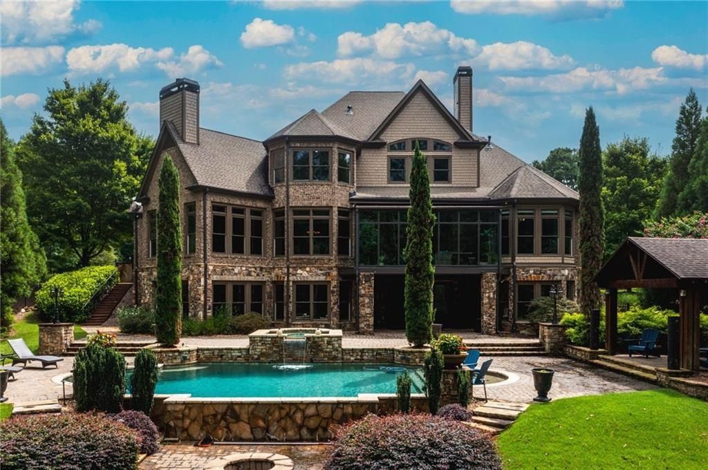 Luxurious Home Offering an Enchanting Ambiance by the Lakeside in Acworth, Georgia Priced at $2 Million