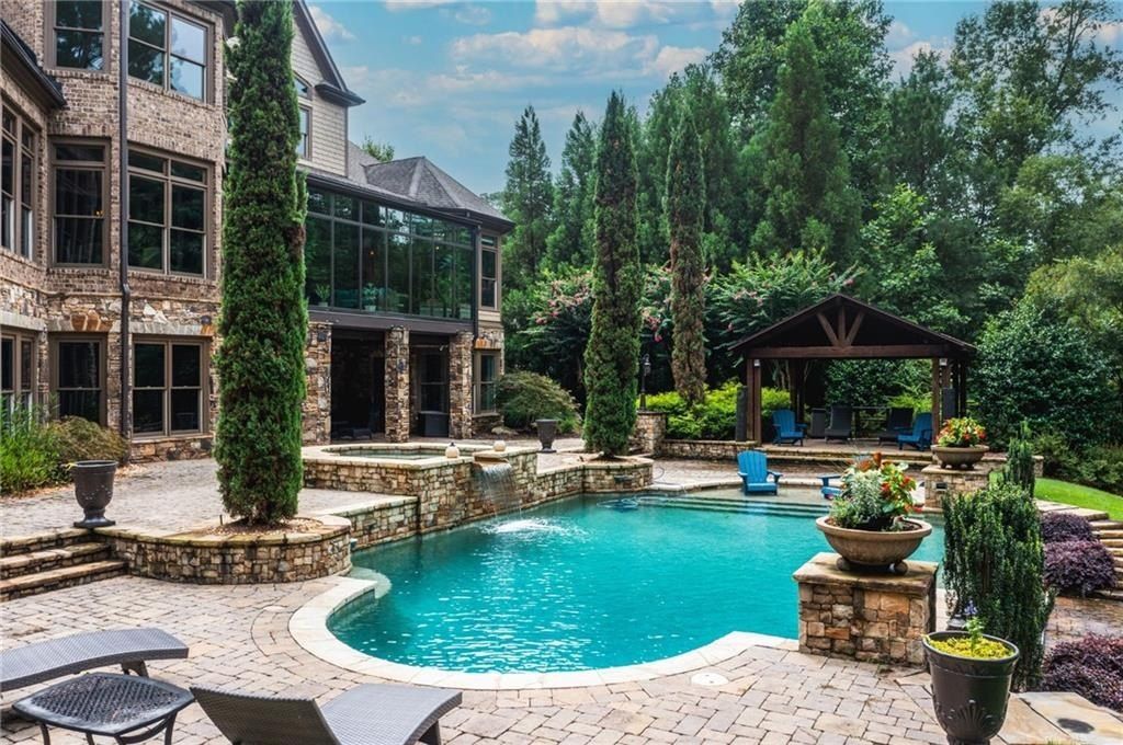 Luxurious Home Offering an Enchanting Ambiance by the Lakeside in Acworth, Georgia Priced at $2 Million
