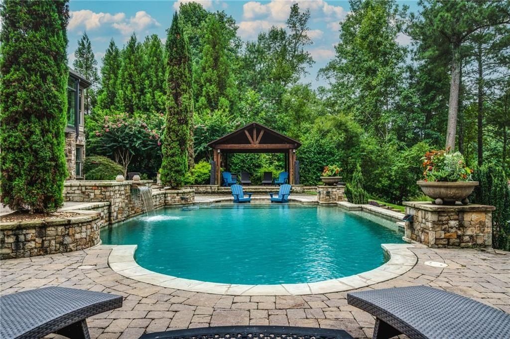 Luxurious Home Offering an Enchanting Ambiance by the Lakeside in Acworth, Georgia Priced at $2 Million