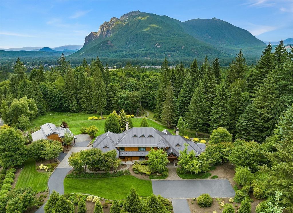 Luxurious Uplands Home in North Bend, Washington with Breathtaking Views of Mt. Si Listed at $3.75 Million