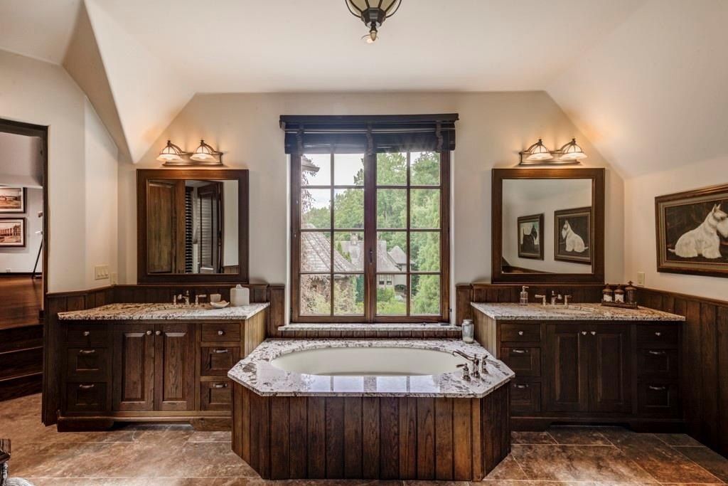 Sandy Springs Architectural Gem: Magnificent $12.995 Million Symmetrical Stone Masterpiece