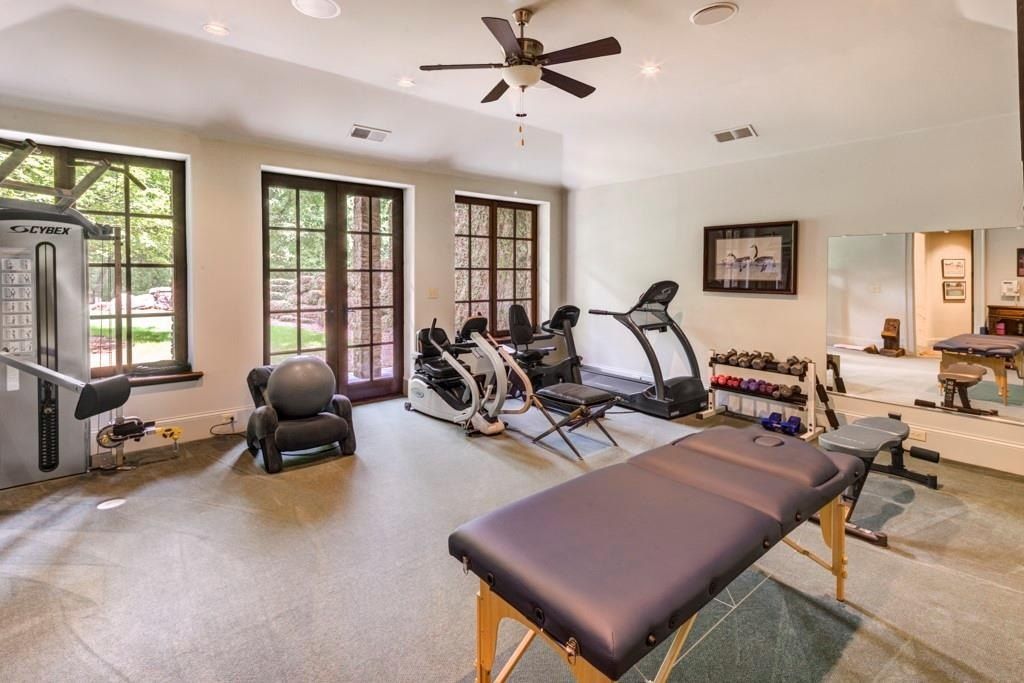 Sandy Springs Architectural Gem: Magnificent $12.995 Million Symmetrical Stone Masterpiece