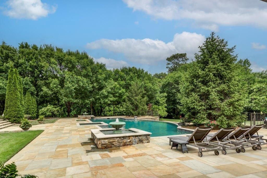 Sandy Springs Architectural Gem: Magnificent $12.995 Million Symmetrical Stone Masterpiece