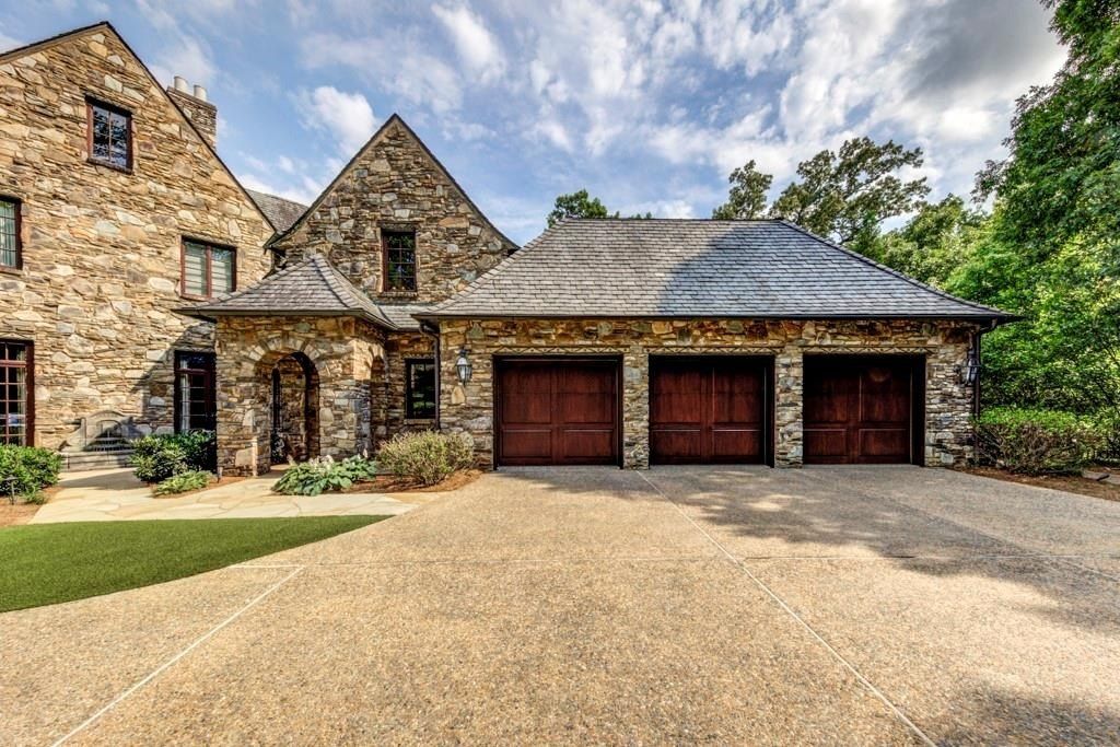 Sandy Springs Architectural Gem: Magnificent $12.995 Million Symmetrical Stone Masterpiece