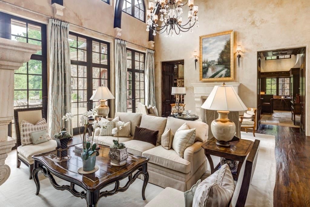 Sandy Springs Architectural Gem: Magnificent $12.995 Million Symmetrical Stone Masterpiece