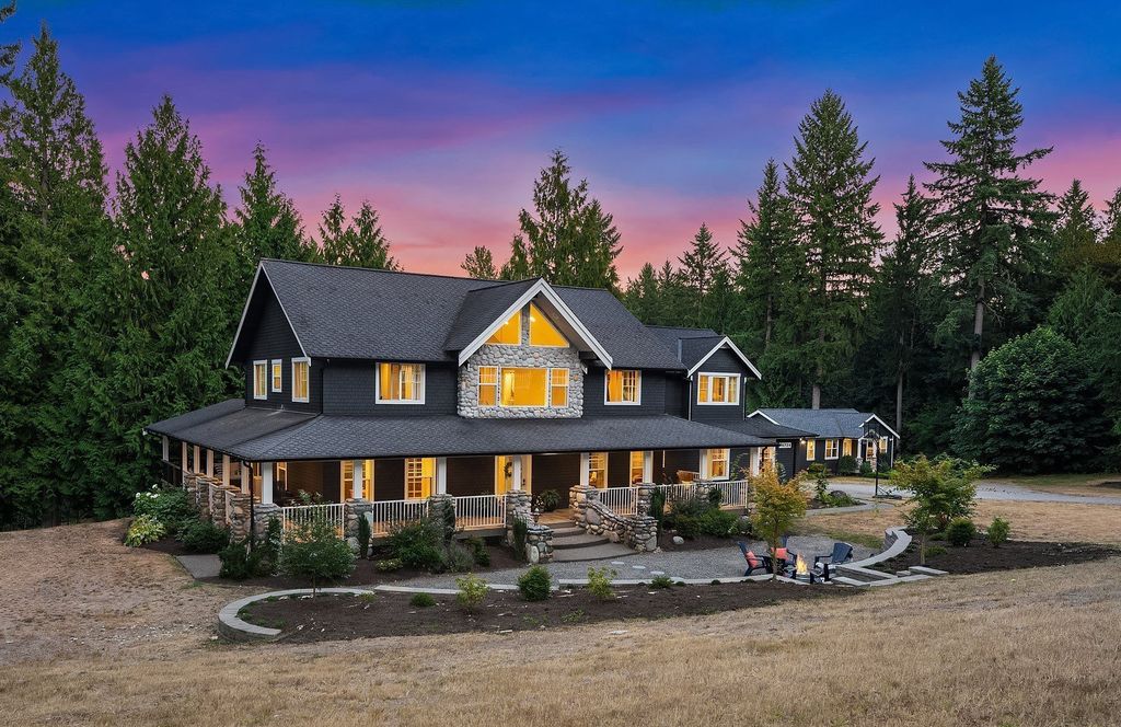 Secluded Tranquility Redefined: Quintessential Northwest Living Home in Washington, Listed at $2.2 Million
