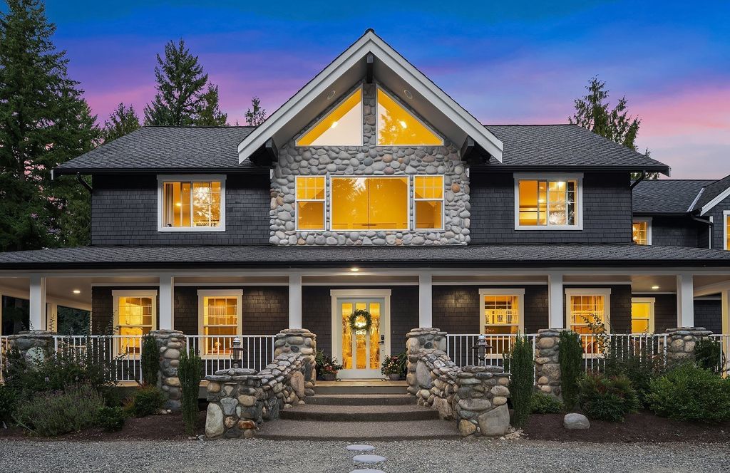 Secluded Tranquility Redefined: Quintessential Northwest Living Home in Washington, Listed at $2.2 Million