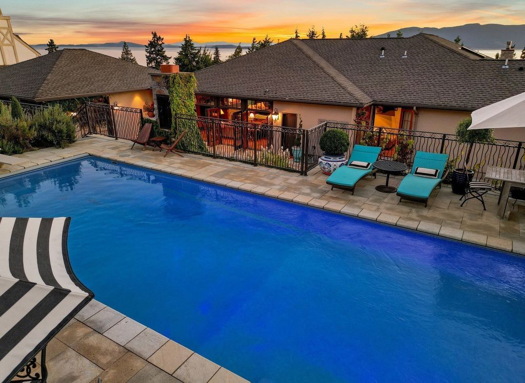 Bellingham, Washington's Mediterranean Retreat: Captivating Views and Elegant Living for $3,895,444