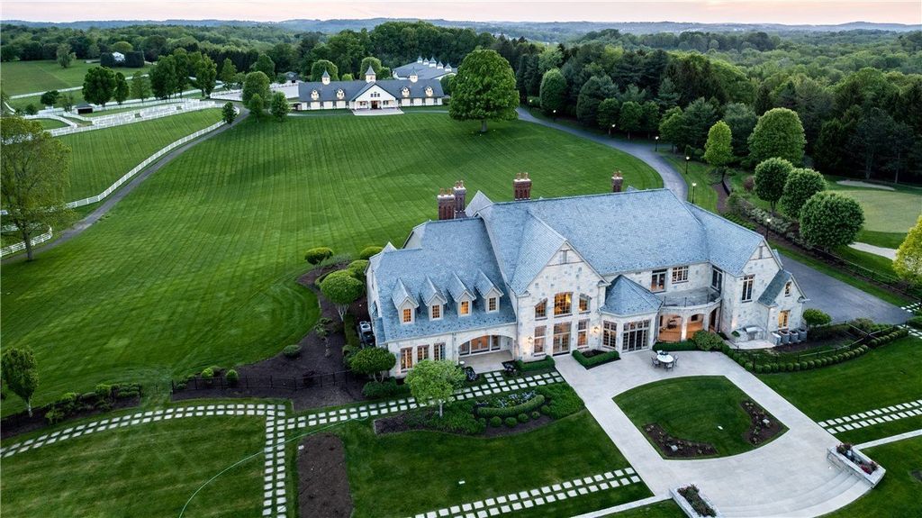 Unveiling 'Oak Grove': Magnificent Equestrian Estate Showcasing a  European-Style Mansion in Pennsylvania, Offered at $28.876 Million