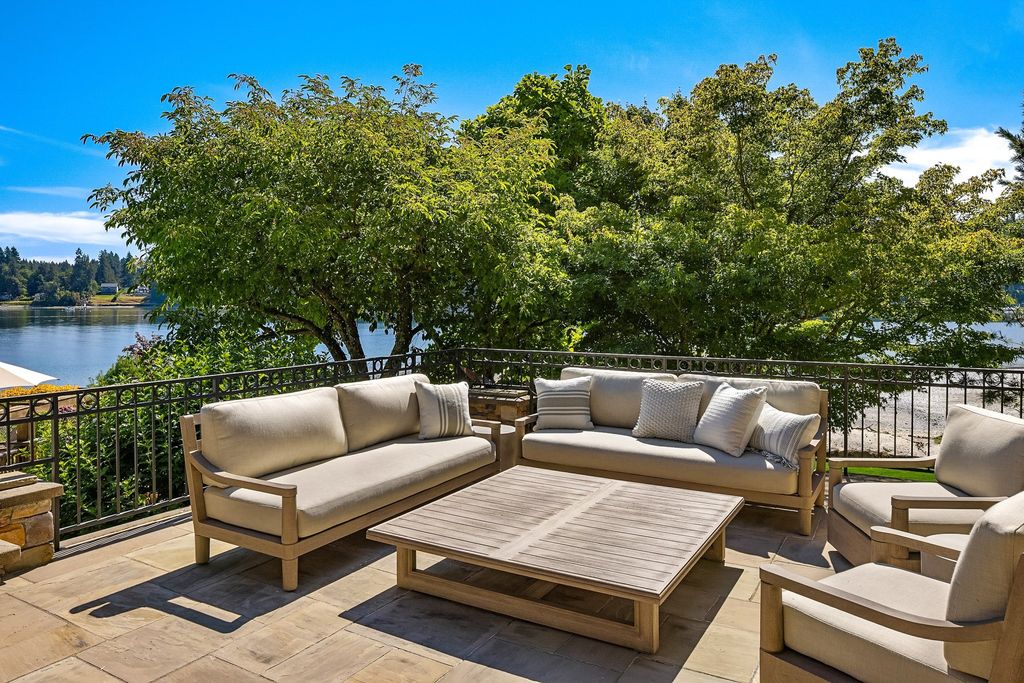 Washington's Coastal Gem: Architectural Masterpiece on White Sand along Manzanita Bay Shoreline, Listed at $7.8 Million