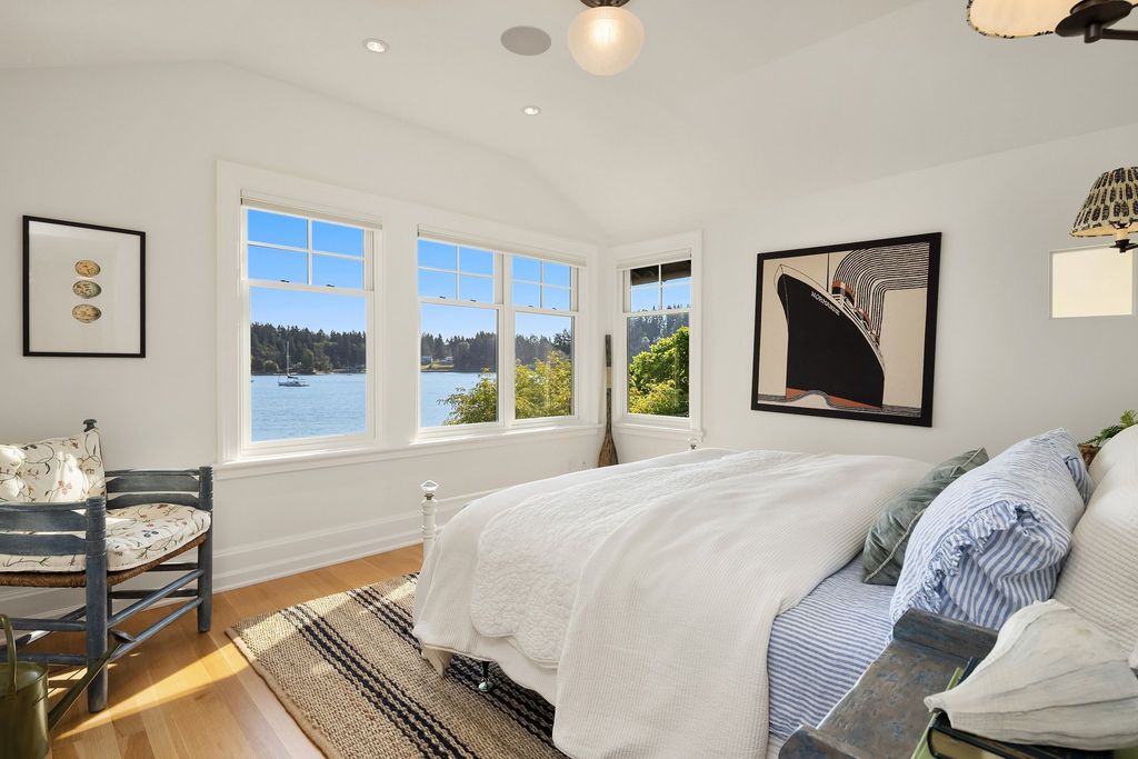 Washington's Coastal Gem: Architectural Masterpiece on White Sand along Manzanita Bay Shoreline, Listed at $7.8 Million