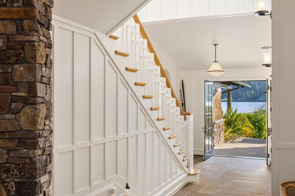 Washington's Coastal Gem: Architectural Masterpiece on White Sand along Manzanita Bay Shoreline, Listed at $7.8 Million