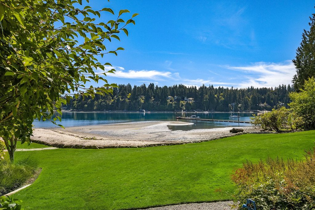 Washington's Coastal Gem: Architectural Masterpiece on White Sand along Manzanita Bay Shoreline, Listed at $7.8 Million