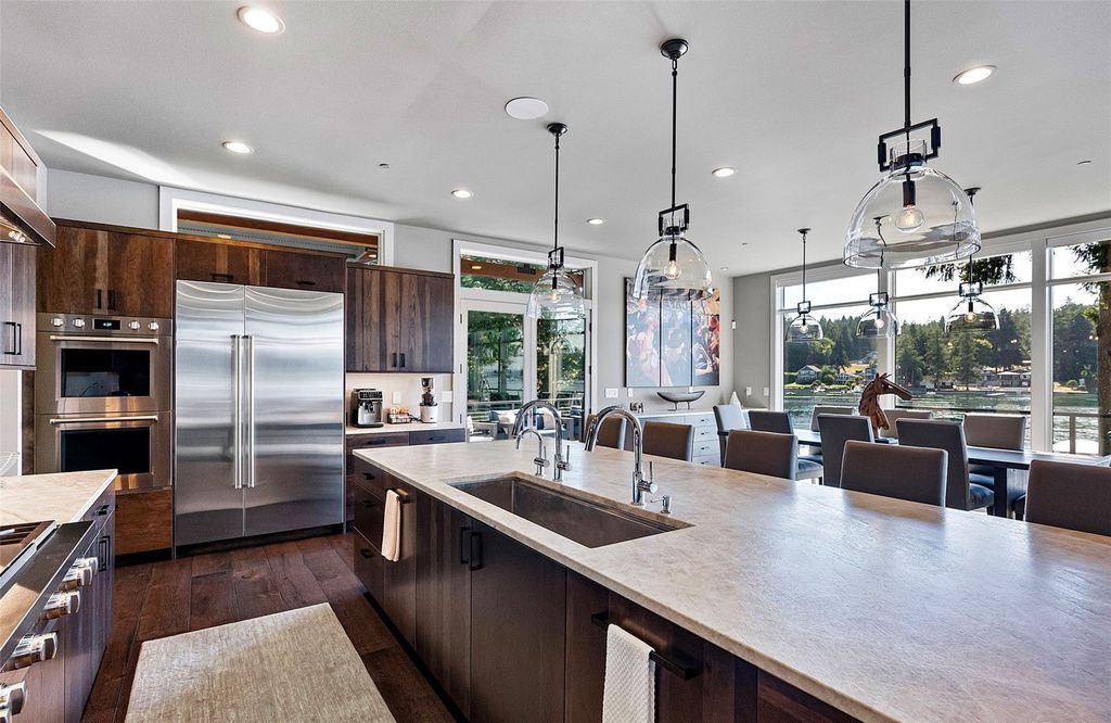 Waterfront Haven with Private Dock and Mountain Views in Gig Harbor, Washington Priced at $5.95 Million